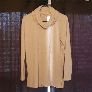 Loft cowl neck shirt. Waffle neck.  Small
